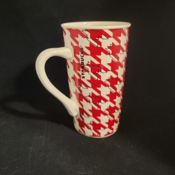 Starbucks Coffee Mug Houndstooth Cup 2017 Tall 16 fl oz - Picture 3 of 10